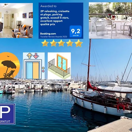 2p Relooking, Croisette Et Plage, Parking Gratuit, Acceuil 5 Stars, Excellent Rapport Qualité Prix Appartamento *